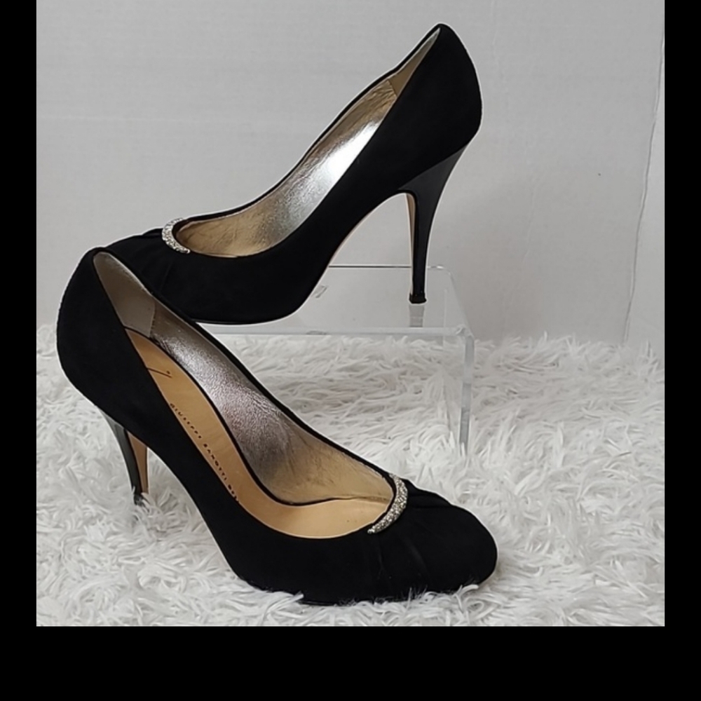 Giuseppe Zanotti Black Suede Heels